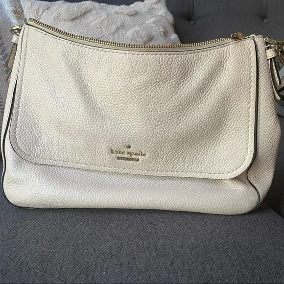 kate spade | Bags | Authentic Cream Leather Kate Spade Bag  display picture 1